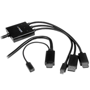 Startech.Com HDMI, DisplayPort or Mini DP to HDMI Converter Cable 2m 6ft DPMDPHD2HD